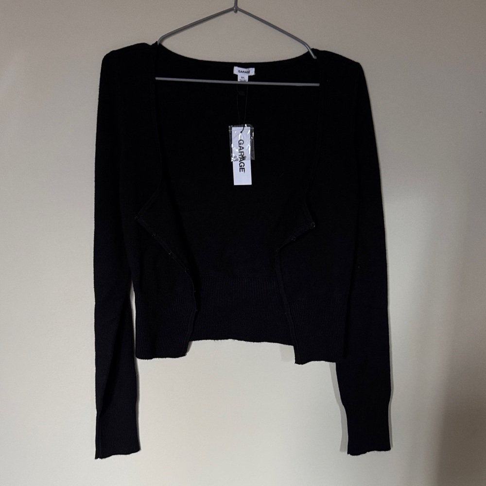 NWT Garage Black Knit Cardigan